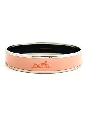Hermès Caleche Enamel Bangle Bracelet